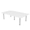 Skutchi Designs 47.25 in W, 84 in L, 29 in H, Engineered Wood Top, White HAR-REC-48X84-PT-09 - alternate 1
